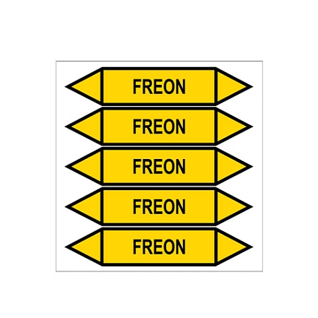 Značení potrubí, freon